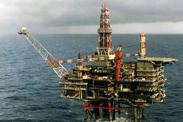 North Sea oil rig
