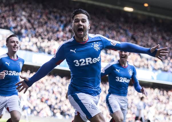 Rangers' Harry Forrester, who is keen to earn a new contract, scored against Dundee after 13 seconds. Picture: Alan Harvey/SNS