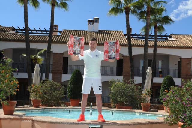 Anthony Stokes has been honing his fitness on the Costa del Sol in preparation for Sunday's League Cup final against Ross County. Picture: Eric McCowat