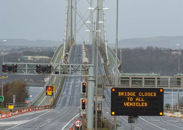 The Forth Road Bridge was closed in December for repairs. Picture: Steven Scott Taylor