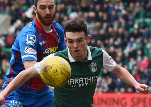 The Hibernian midfielder has been in fine form this season. Picture: SNS