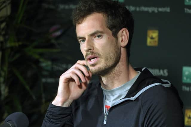 Andy Murray says Maria Sharapova should have been aware of what she was putting in her body. Picture: Mark J. Terrill/AP