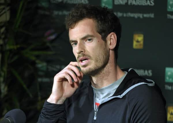 Andy Murray says Maria Sharapova should have been aware of what she was putting in her body. Picture: Mark J. Terrill/AP