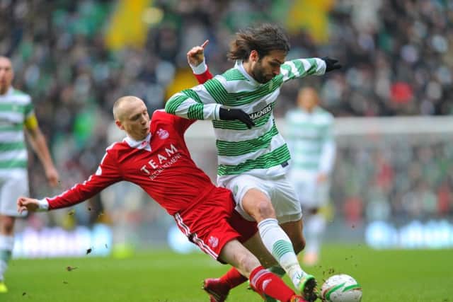 Georgios Samaras in action for Celtic. Picture: Robert Perry