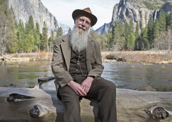 Actor Lee Stetson, in character as conservationist John Muir