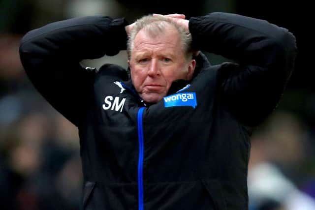 Newcastle have announced head coach Steve McClaren has left the club with immediate effect. Picture: PA