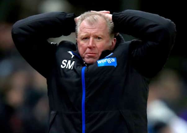 Newcastle have announced head coach Steve McClaren has left the club with immediate effect. Picture: PA