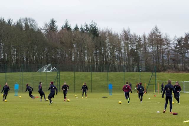 Boogers has been training with the Hearts squad this week. Picture: SNS