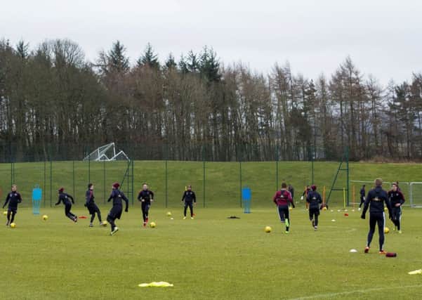 Boogers has been training with the Hearts squad this week. Picture: SNS
