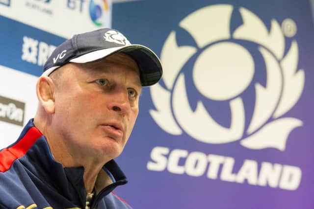 Scotland head coach was able to conduct part of his press conference in fluent French. Picture: SNS