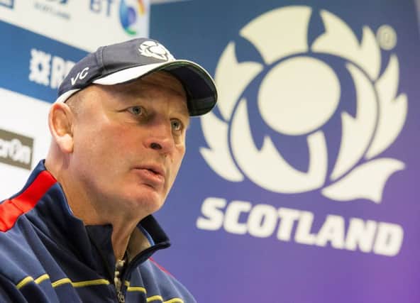 Scotland head coach was able to conduct part of his press conference in fluent French. Picture: SNS