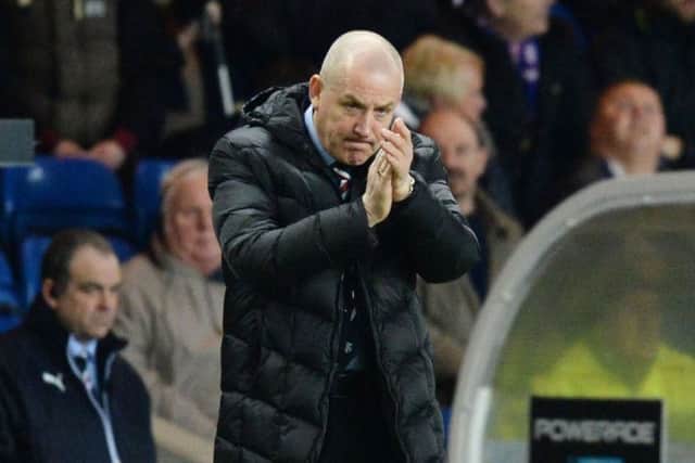 Rangers manager Mark Warburton watched his side defeat Morton. Picture: SNS
