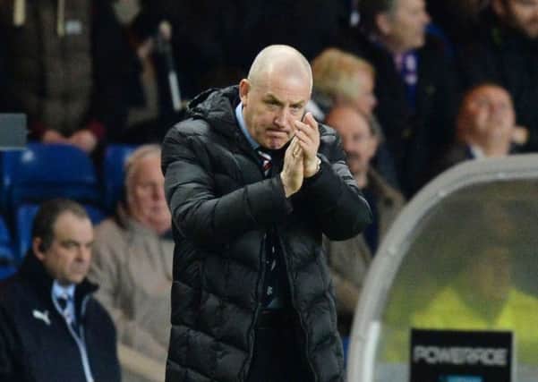 Rangers manager Mark Warburton watched his side defeat Morton. Picture: SNS