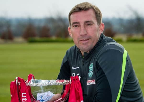 Hibs coach Alan Stubbs aims to get his hands on the League Cup. Picture: Ross Parker/SNS