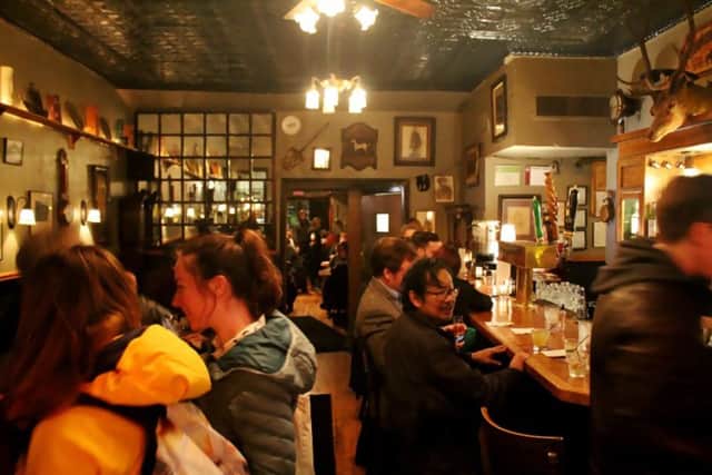 Whisky night at the Duke of Perth bar on Chicago's north side. Picture: Dominic Hinde