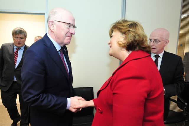 Scotland

Irish Minister for Foreign Affairs and Trade Charlie Flanagan is welcomed by Fiona Hyslop MSP 


. Picture: Alan Murray