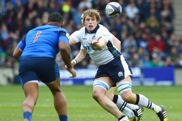 Scotland's Jonny Gray will miss the France game through injury. Picture: Gary Hutchison/SNS/SRU
