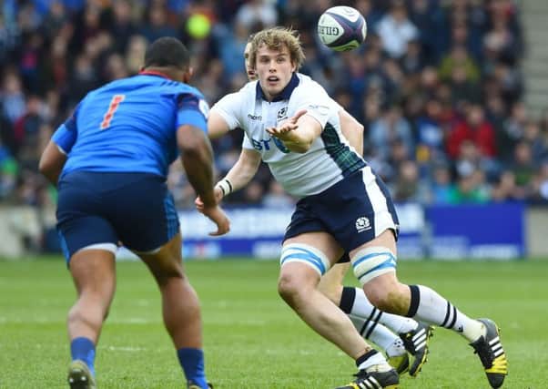 Scotland's Jonny Gray will miss the France game through injury. Picture: Gary Hutchison/SNS/SRU