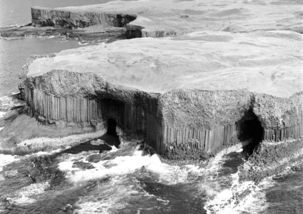 An aerial view of Fingal's Cave on Staffa. Picture: TSPL