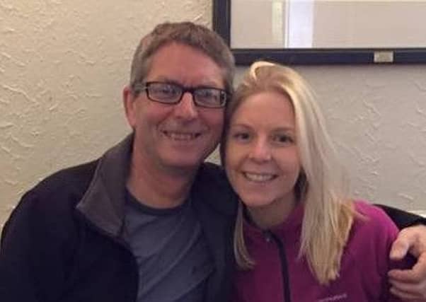Lynn Robertson with her dad Jim.
