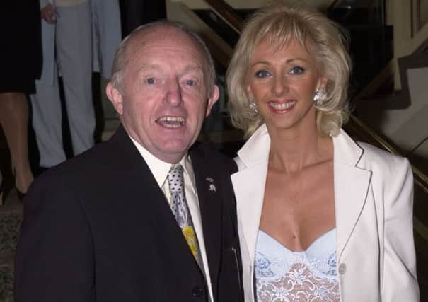 Magician Paul Daniels with his wife Debbie Mcgee. Picture: PA