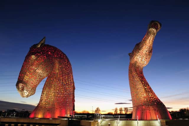 The Kelpies were officially opened in April 2014. Picture: Michael Gillen