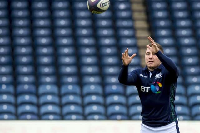 Duncan Weir has waited a long time for his chance but has trained as part of the Scotland squad and is prepared for a tough game. Picture: Gary Hutchison/SNS/SRU