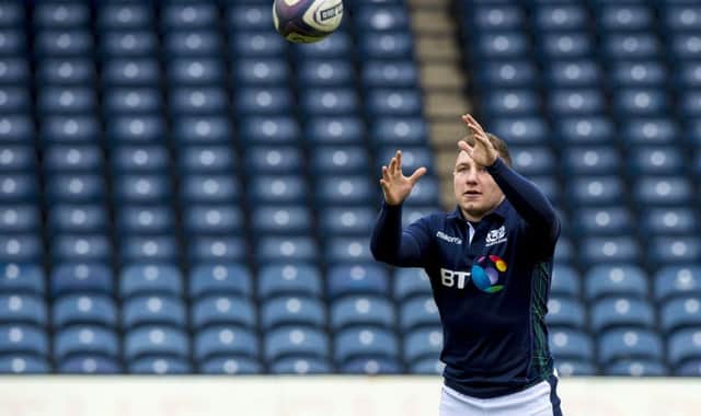 Duncan Weir has waited a long time for his chance but has trained as part of the Scotland squad and is prepared for a tough game. Picture: Gary Hutchison/SNS/SRU