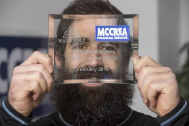 Josh Strauss is Glasgow Warriors' player of the month. Picture: Jeff Holmes