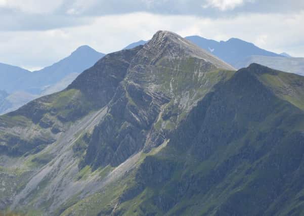 A view to Stob Ban across Glen Nevis from the Ben Nevis Mountain Track
