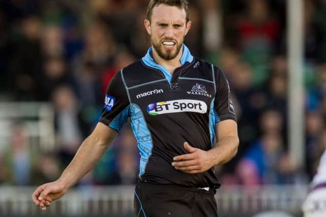 Mike Blair of Glasgow Warriors is still suffering headaches and will miss the match against Leinster. Picture: Alan Harvey/SNS/SRU