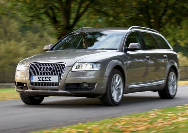 Collect of a 2011 Audi A6 Allroad. The registration plate Â‘S5Â’ most recently used on a 2011 Audi A6 Allroad worth around Â£15,000 a has sold at auctionfor Â£270,000. See SWNS story SWPLATE; A registration plate most recently used on a five-year Audi has been sold for a staggering Â£270,000. Â‘S5Â’ is a 1903 plate which was originally registered by Edinburgh Borough Council to a Rolls-Royce. Over the years it has been worn by a number of Porsche 911s but most recently it has been attached to a 2011 Audi A6 Allroad worth around Â£15,000. The owner, who has kept the plate for more than 30 years, decided to sell it over the weekend at BonhamsÂ’ Goodwood Members Meeting in West Sussex. Because it was the fifth plate to be issued in Scotland, it was given an eye-watering guide price of Â£160,000. But there was a fierce bidding war among interested parties and it ended up selling for Â£270,000. This makes it one of the most expensive registration plates ever sold at auction.