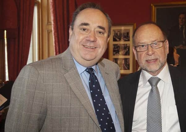 Alex Salmond is pictured with Roddy McColl