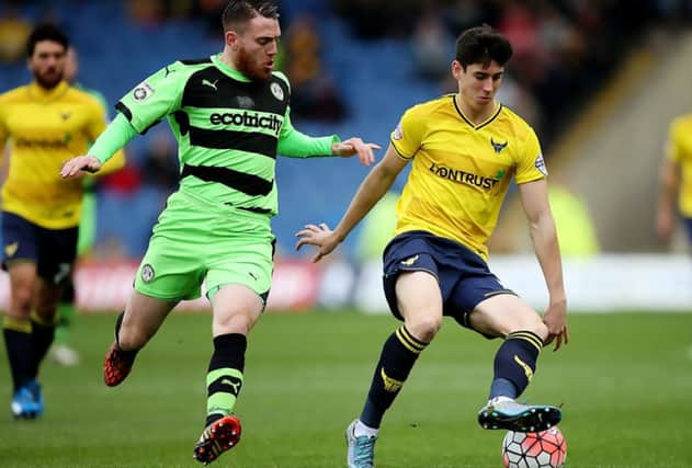 Callum O'Dowda (right) in action for Oxford United against Forest Green. Picture: Getty Images