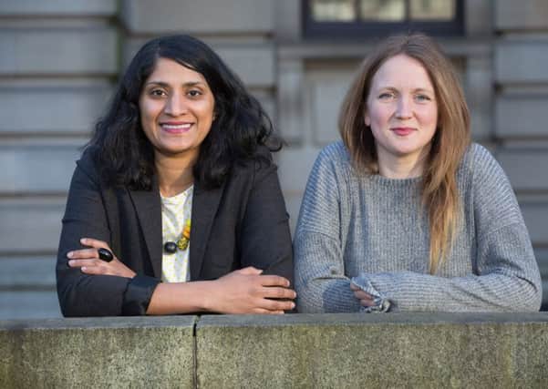 Chitra Ramaswamy, left, and Hollie McNish at Aye Write. Picture: Robert Perry