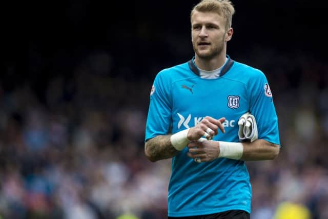 The Dundee stopper was sent off in Sunday's 2-2 draw with Dundee United. Picture: SNS