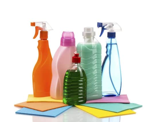 Certain household cleaning products are among the potential items with harmful chemicals. Picture: PA