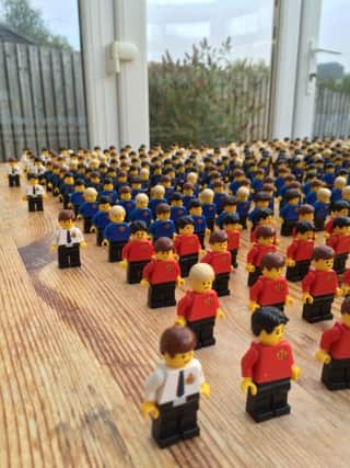 The Lego figures raised more than Â£2,000 for the group