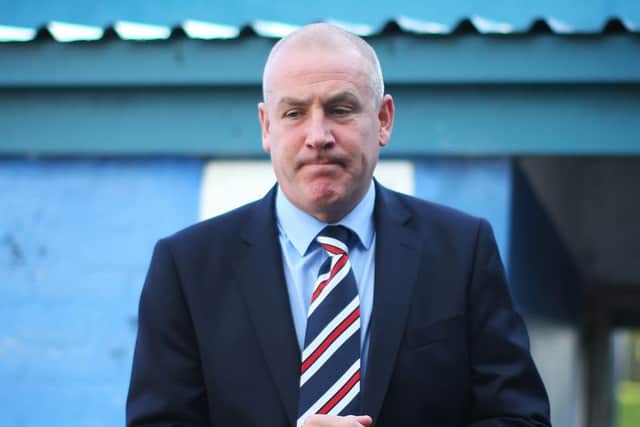 The Rangers manager has always insisted he won't change his approach to games. Picture: Getty
