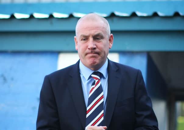 The Rangers manager has always insisted he won't change his approach to games. Picture: Getty