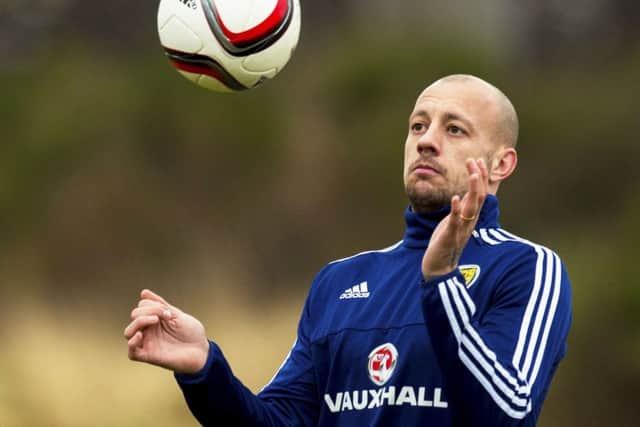 Scotland's Alan Hutton will win his 50th cap in Prague. Picture: Craig Williamson/SNS