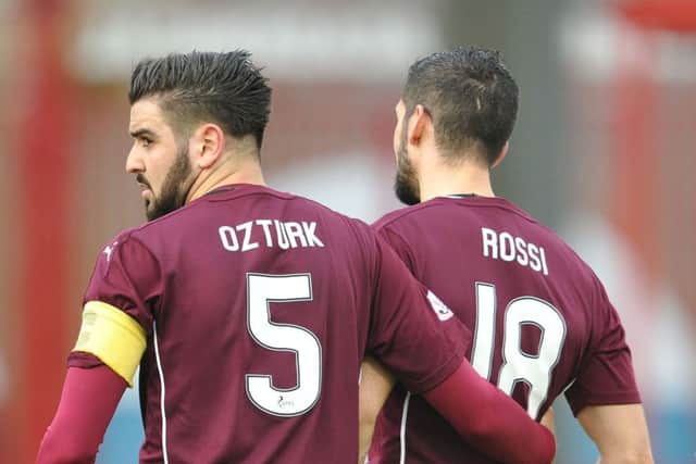 The pair missed Hearts' defeat against St Johnstone on Saturday. Picture: Ian Rutherford