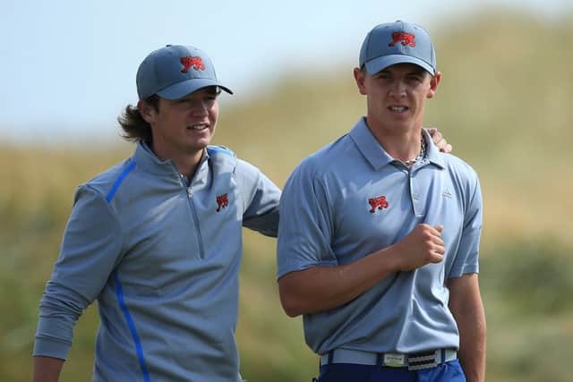 Ewen Ferguson and Grant Forrest (R). Picture: Getty