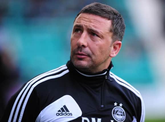 Aberdeen manager Derek McInnes' touchline ban has been suspended.  Picture: Ian Rutherford