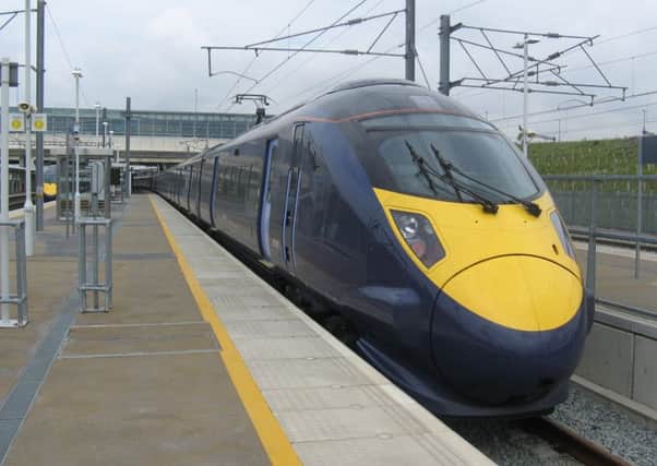 High speed rail between Edinburgh and Glasgow is still not out of the starting blocks. Picture: Contributed