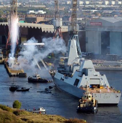 HMS Duncan, a Type 45 Destroyer, was launched from the BAE shipyard at Govan in 2011.    Picture: Phil Wilkinson/TSPL