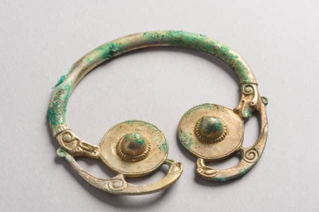 This silver Irish pennanular brooch was found in Galloway by an enthusiast with a metal detector. Picture: Contributed