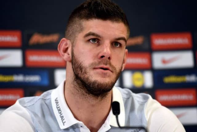 Fraser Forster is set to start for England tonight. Picture: AFP