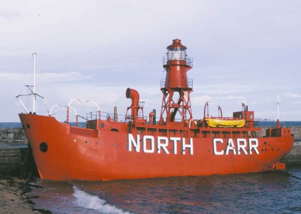 The North Carr Lightship moored at Anstruther in 1988.