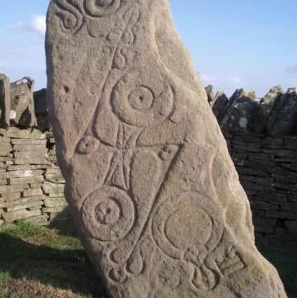 The Aberlemno Serpent Stone, Class I Pictish stone with Pictish symbols Picture: WikiCommons